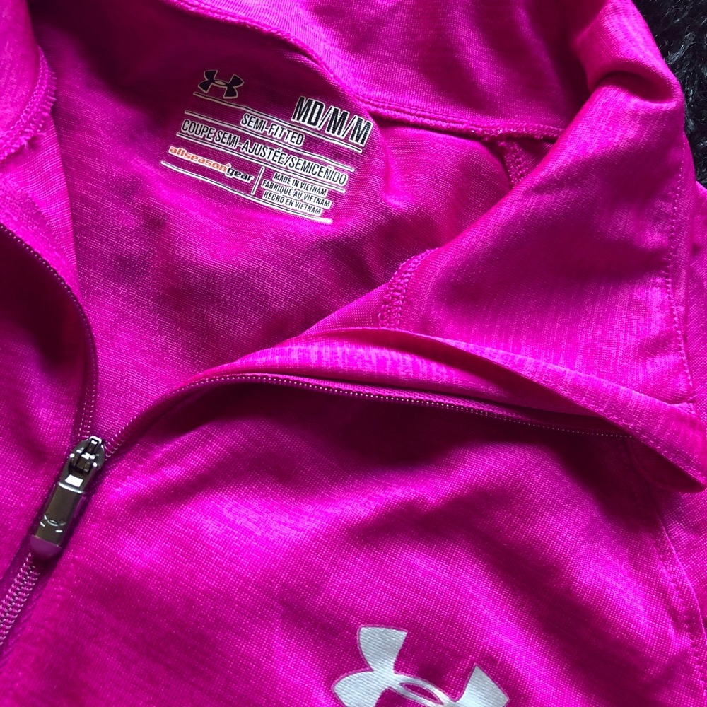 Under Armor 3/4 Zipper Pullover Jacket - Picture 4 of 5